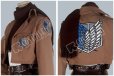 画像5: 進撃の巨人 ミカサ・アッカーマン 　調査兵団　刺繍版 コスプレ衣装　修正版 (5)