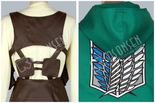 他の写真3: 進撃の巨人　調査兵団　マント付き　刺繍版  コスプレ衣装