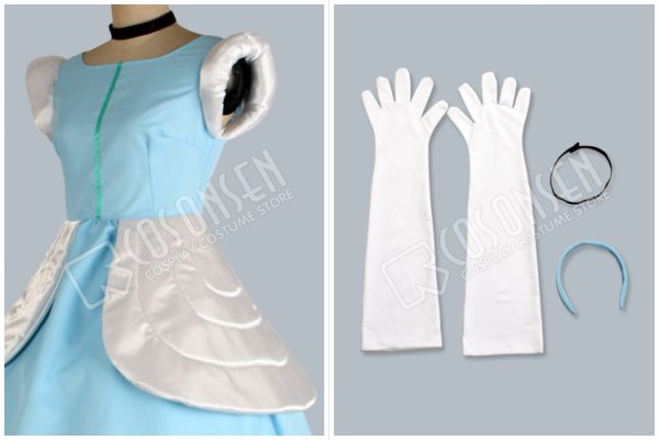 画像4: ディズニー シンデレラ ハロウィン プリンセスドレス　コスプレ衣装