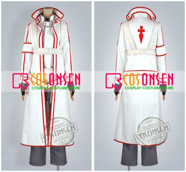 画像2: ソードアート・オンライン SAO キリト 血盟騎士団 コスプレ衣装