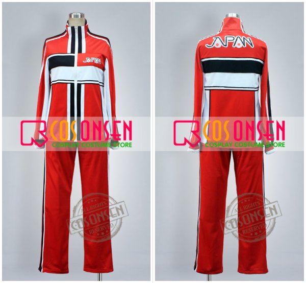 画像2: テニスの王子様　U-17選抜 赤ジャージ セット　2点　コスプレ衣装