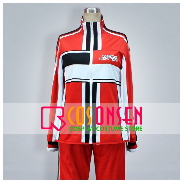 画像1: テニスの王子様　U-17選抜 赤ジャージ セット　2点　コスプレ衣装