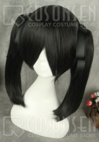 カゲロウプロジェクト　エネ(榎本貴音)　黒色　コスプレウィッグ
