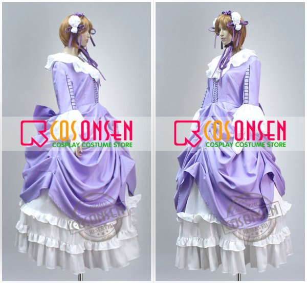 画像3: GOSICK -ゴシック- ヴィクトリカ・ド・ブロワ 礼服 紫色 コスプレ衣装