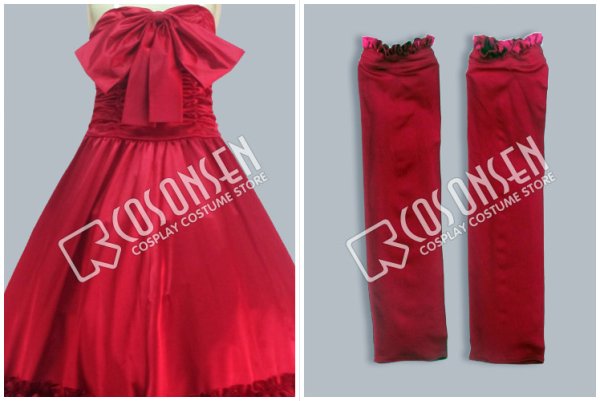 画像4: マクロスF ランカ・リー 赤ワンピース  コスプレ衣装