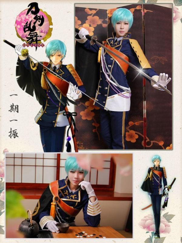 刀剣乱舞　一期一振　コスプレ衣装　防具付き