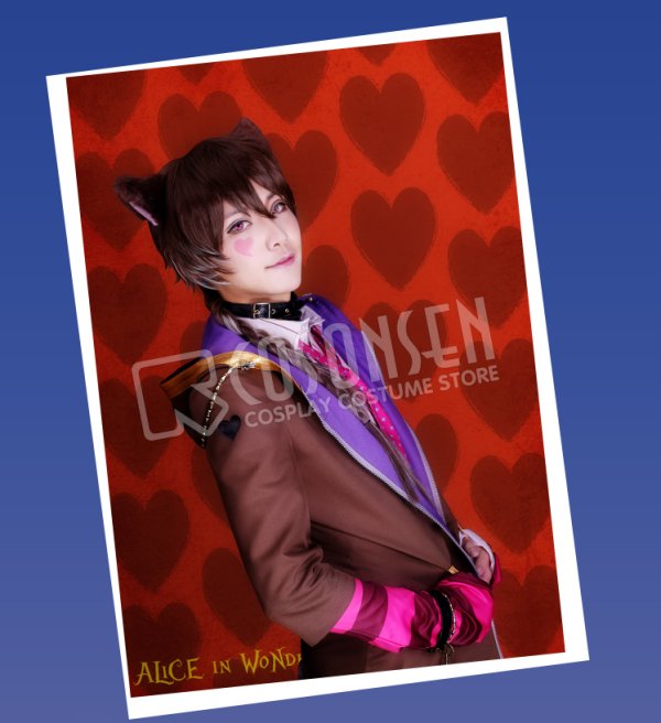 画像5: 夢王国と眠れる100人の王子様 不思議の国 チェシャ猫 コスプレ衣装