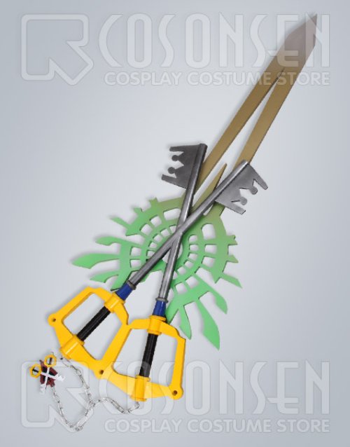 他の写真1: キングダムハーツ(Kingdom Hearts)　ヴェントゥス=ヴァニタス　Incomplete X-Blade　コスプレ 道具　鍵武器 135cm