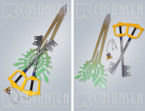 キングダムハーツ(Kingdom Hearts)　ヴェントゥス=ヴァニタス　Incomplete X-Blade　コスプレ 道具　鍵武器