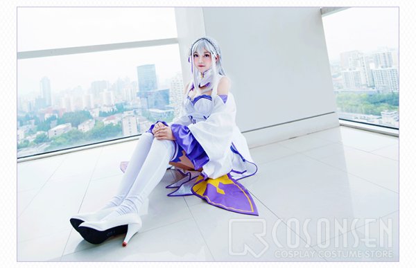 Re:ゼロから始める異世界生活 エミリア コスプレ衣装