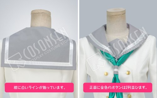 他の写真1: Love Live! ラブライブ! サンシャイン!! Aqours 松浦果南 黒澤ダイヤ 小原鞠莉 コスプレ衣装