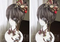 オリジナル　ロリータ　ブラック　コスプレウィッグ