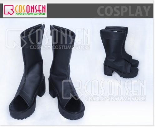 他の写真1: NARUTO-ナルト- 厚底ソール ブラック コスプレ靴