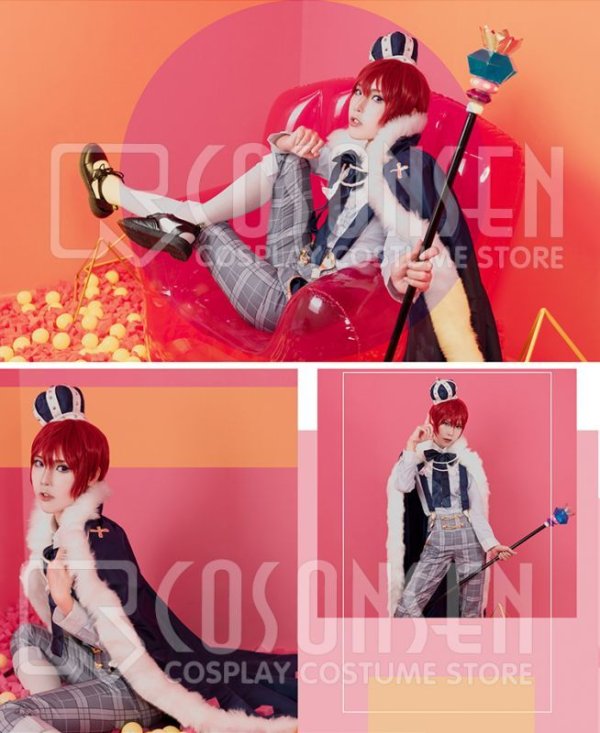 画像4: 【25%OFF】あんさんぶるスターズ あんスタ スカウト!ちいさな王さま 甘味の王さま 朱桜司 王さま衣装 コスプレ衣装