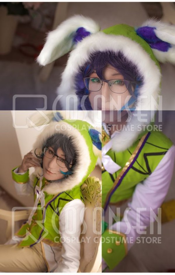 画像4: 【25%OFF】あんさんぶるスターズ あんスタ ホワイトイースター 青葉つむぎ コスプレ衣装