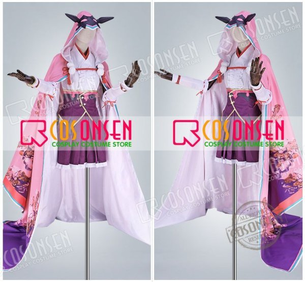 画像11: 【25%OFF】Fate/Grand Order FGO 霊基再臨 第一段階 アサシン 刑部姫 コスプレ衣装