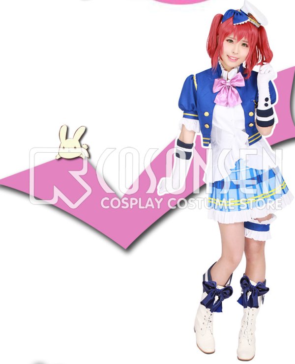 画像8: Love Live! ラブライブ! サンシャイン!! Aqours スクフェス夏 高海千歌 桜内梨子 松浦果南 黒澤ダイヤ 渡辺曜 津島善子 国木田花丸 小原鞠莉 黒澤ルビィ  コスプレ衣装 全員リボンタイ付き