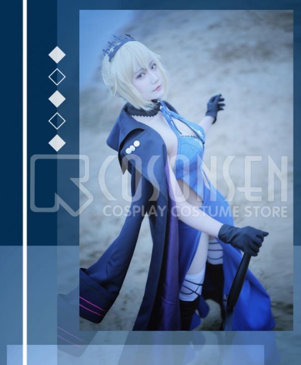 画像5: 【25％OFF】Fate/Grand Order FGO アルトリア・ペンドラゴン オルタ コスプレ衣装 第3再臨