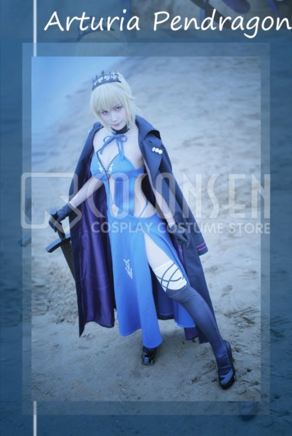 画像8: 【25％OFF】Fate/Grand Order FGO アルトリア・ペンドラゴン オルタ コスプレ衣装 第3再臨