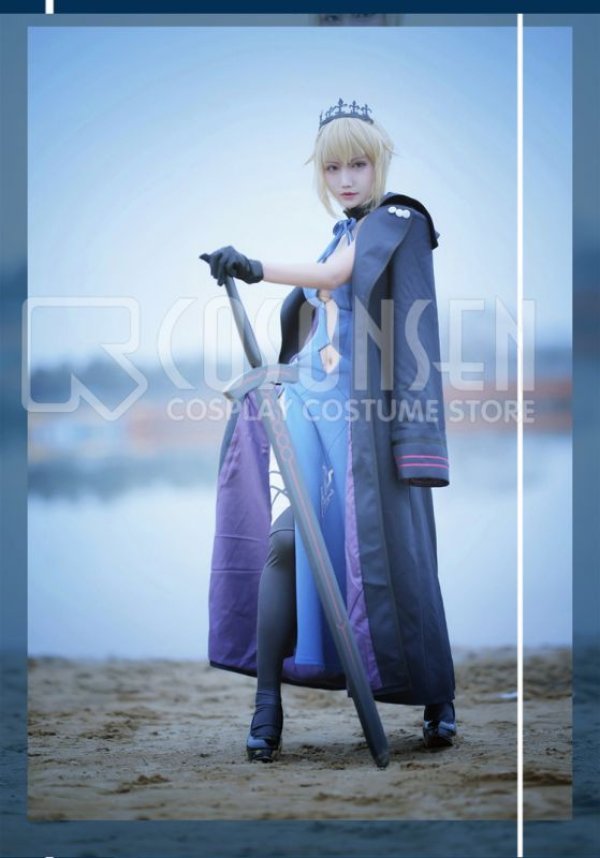 画像4: 【25％OFF】Fate/Grand Order FGO アルトリア・ペンドラゴン オルタ コスプレ衣装 第3再臨