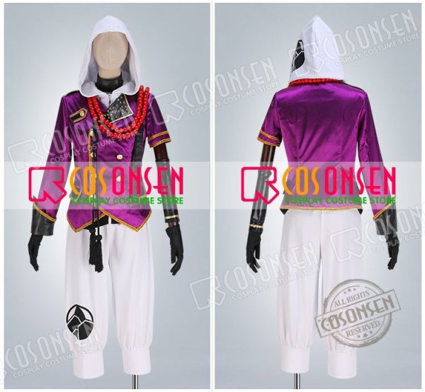 画像10: 【20%OFF】刀剣乱舞 ミュージカル2部ライブ衣装 阿津賀志山異聞 岩融 コスプレ衣装 黒コート付き
