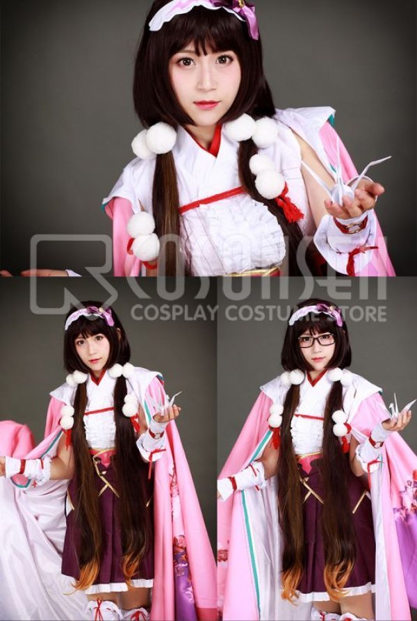 画像4: 【25%OFF】Fate/Grand Order FGO 霊基再臨 第一段階 アサシン 刑部姫 コスプレ衣装