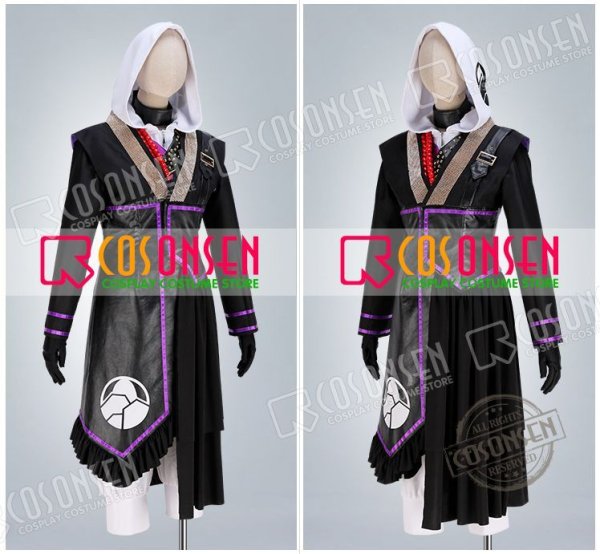 画像9: 【20%OFF】刀剣乱舞 ミュージカル2部ライブ衣装 阿津賀志山異聞 岩融 コスプレ衣装 黒コート付き