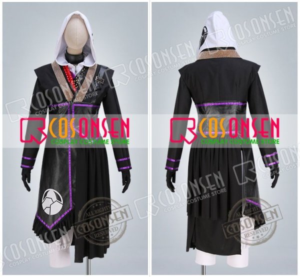 画像8: 【20%OFF】刀剣乱舞 ミュージカル2部ライブ衣装 阿津賀志山異聞 岩融 コスプレ衣装 黒コート付き