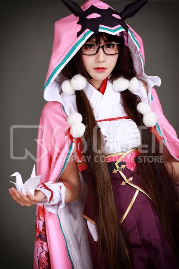 画像7: 【25%OFF】Fate/Grand Order FGO 霊基再臨 第一段階 アサシン 刑部姫 コスプレ衣装