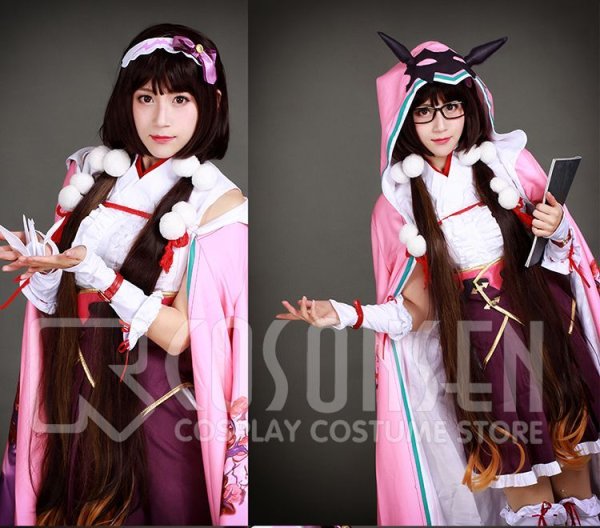 画像3: 【25%OFF】Fate/Grand Order FGO 霊基再臨 第一段階 アサシン 刑部姫 コスプレ衣装