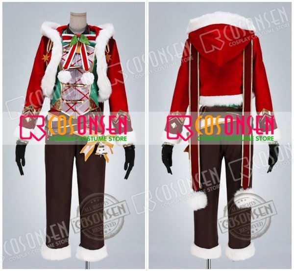 画像7: 【25%OFF】あんさんぶるスターズ あんスタ スカウト！ウィンターサンタ 真白友也 コスプレ衣装
