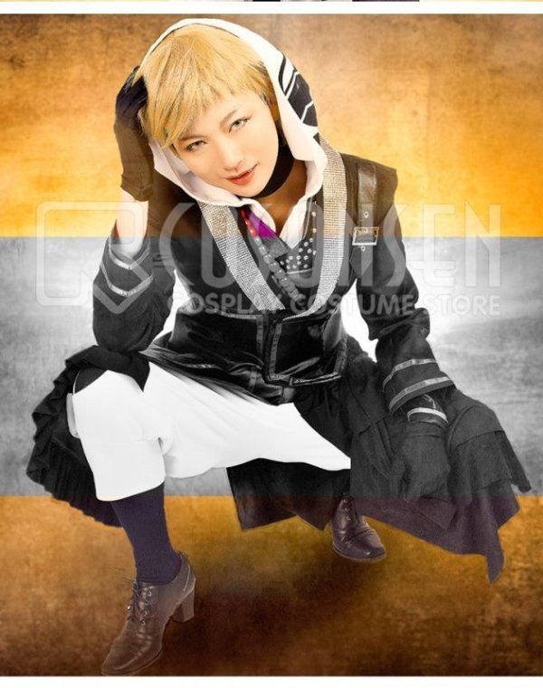 画像5: 【20%OFF】刀剣乱舞 ミュージカル2部ライブ衣装 阿津賀志山異聞 岩融 コスプレ衣装 黒コート付き