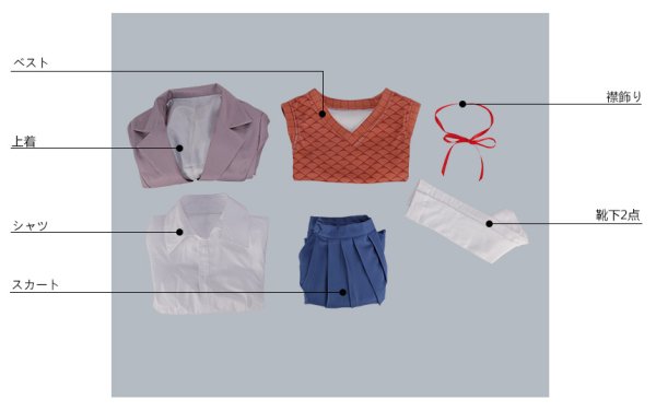 画像10: Doki Doki Literature Club! ドキドキリテラチャークラブ DDLC Natsuki なつき ナツキ Yuri ゆり ユリ 制服 コスプレ衣装