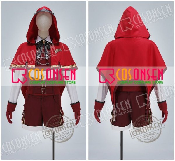 画像9: 【25%OFF】あんさんぶるスターズ あんスタ スカウト！狼と赤ずきん 仁兎なずな 赤ずきん衣装 コスブレ衣装