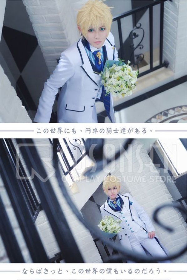 画像6: 【25%OFF】Fate/Grand Order FGO 白亜の薔薇 ホワイトローズ アーサー・ペンドラゴン コスプレ衣装