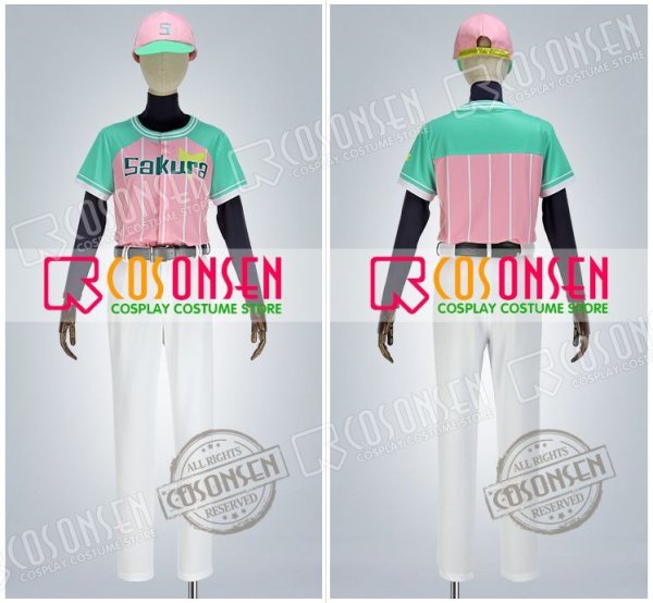 画像9: A3!(エースリー) 初恋甲子園 2期PV 夏組 野球ユニホーム 皇天馬 三好一成 向坂椋 兵頭九門 コスプレ衣装