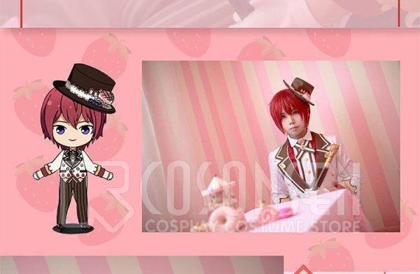 画像5: 【25%OFF】あんさんぶるスターズ あんスタ スカウト!フルーツパーラー 朱桜司 コスプレ衣装