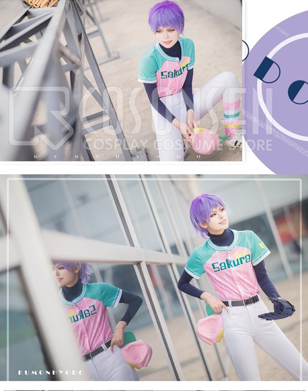 画像4: A3!(エースリー) 初恋甲子園 2期PV 夏組 野球ユニホーム 皇天馬 三好一成 向坂椋 兵頭九門 コスプレ衣装