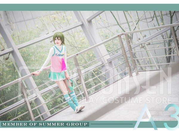 画像4: A3!(エースリー) 初恋甲子園 2期PV 夏組 瑠璃川幸 チアリーダー コスプレ衣装