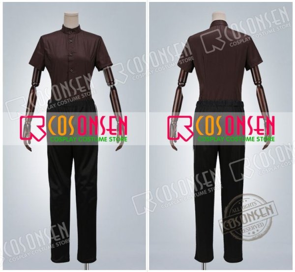 画像4: 【20%OFF】刀剣乱舞 とうらぶ 膝丸 内番 コスプレ衣装 フード付き