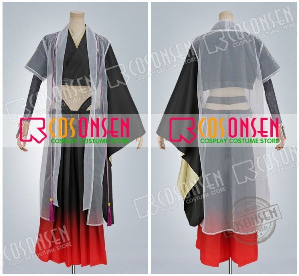 画像4: 【20%OFF】刀剣乱舞 とうらぶ 静形薙刀 コスプレ衣装 ファー付き