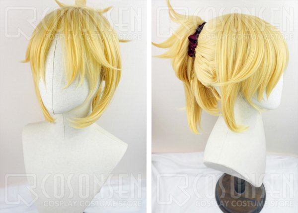 画像2: Fate Apocrypha 赤のセイバー モードレッド コスプレウィッグ ヘアバンド付き