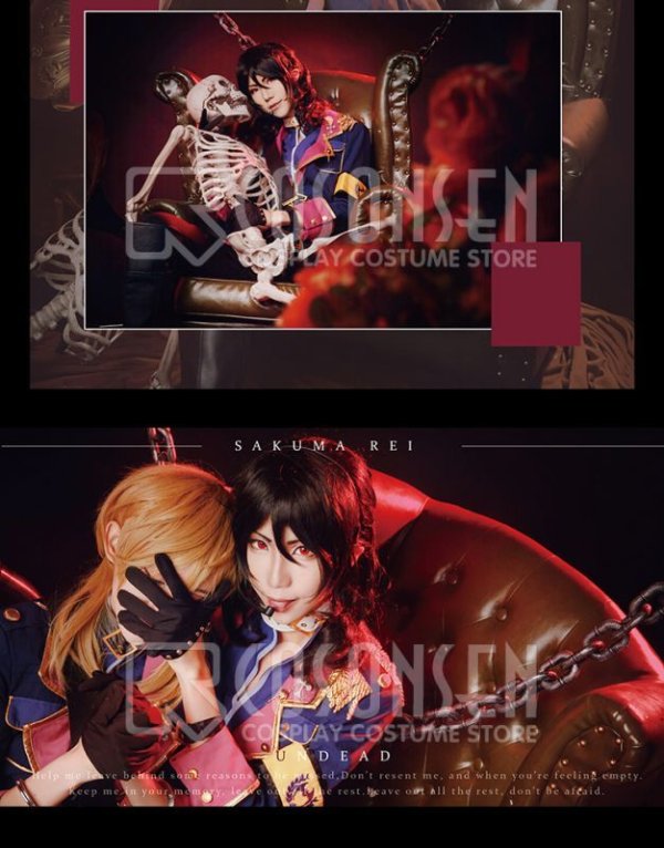 画像3: 【25%OFF】あんさんぶるスターズ あんスタ 生け贄◆不死者たちの復活祭 朔間零 コスプレ衣装