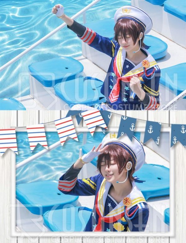 画像3: 【25%OFF】あんさんぶるスターズ あんスタ 航海！早春のクルージングライブ 守沢千秋 コスプレ衣装