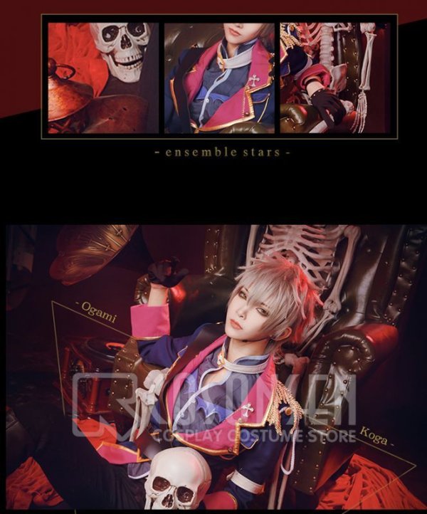 画像9: 【25%OFF】あんさんぶるスターズ あんスタ 生け贄◆不死者たちの復活祭 大神晃牙 コスプレ衣装
