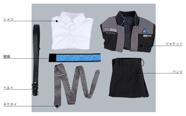 画像8: デトロイト ビカム ヒューマン Detroit Become Human コナー Connor コスプレ衣装