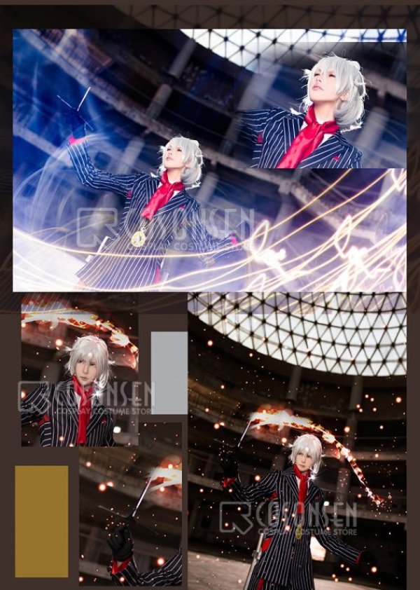 画像6: 【25%OFF】Fate/Grand Order FGO アントニオ・サリエリ コスプレ衣装 霊基再臨 第二段階 スーツ