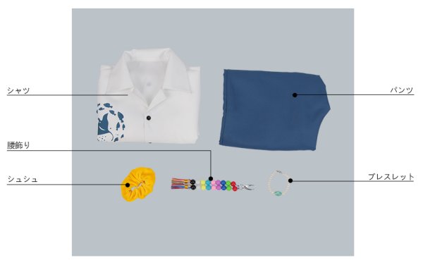 画像6: 【20%OFF】刀剣乱舞 とうらぶ 千代金丸 内番 コスプレ衣装