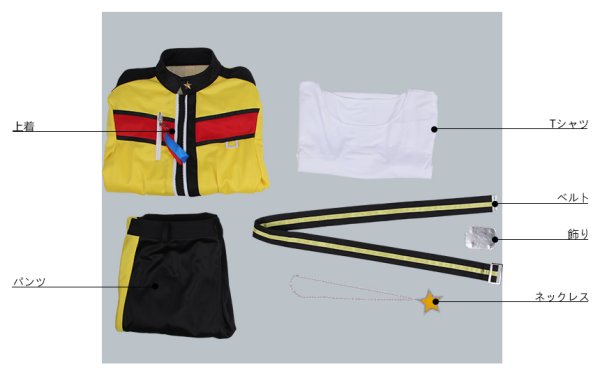 画像9: 【25%OFF】あんさんぶるスターズ あんスタ 学院祭★ドタバタの駆け出しヒーロー 流星隊 仙石忍 コスプレ衣装