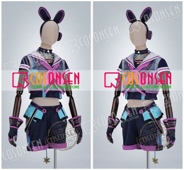 画像9: あんさんぶるスターズ あんスタ アミューズメント☆ネコとウサギのライブパーティ 紫之創 コスプレ衣装